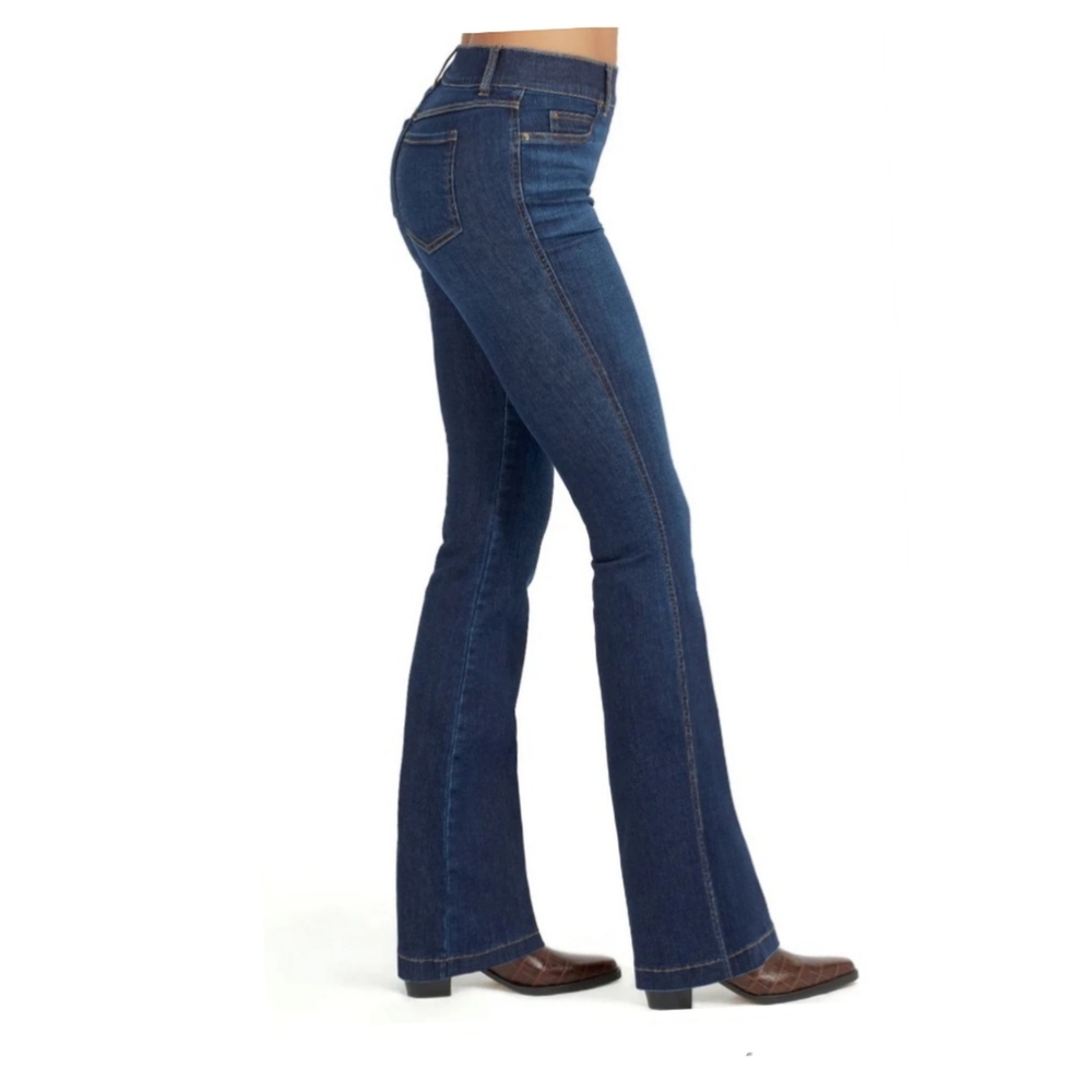 SPANX Pull On Flare Stretch Denim Blue Jean Jeans Size XS NEW NWT